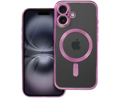 OEM dėklas, skirtas „iPhone 16 Electro Mag Cover“, suderinamas su „MagSafe“, rožinis