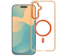 Dėklas OEM dėklo rėmelis, skaidrus hibridinis Mag dangtelis, suderinamas su MagSafe, skirtas REDMI 15C (173,16 x 81,07 x 8,2) hermes oranžinis