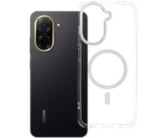 OEM dėklas RĖMAS SKAIDRUS HIBRIDINIS MAG DANGTELIS suderinamas su MagSafe, skirtas REDMI A5, skaidrus