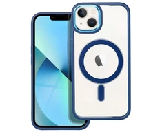OEM dėklas, skirtas iPhone 13 spalvotam kraštui, suderinamas su MagSafe mėlynas