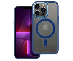 OEM dėklas, skirtas iPhone 13 PRO, spalvotas kraštas, MagSafe dėklas, mėlynas