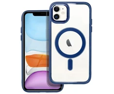 OEM dėklas, skirtas iPhone 11 Color Edge Mag Cover, suderinamas su MagSafe mėlynas