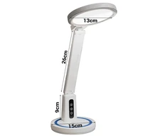 Topt Stalinis šviestuvas LED DL-02 belaidis with digitial clock baltos spalvos