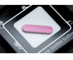 Oem Camera Control aktyvus mygtukas tinka IPHONE 16 serijos dėklui Drop Glue / Clear Mag Cover rožinis