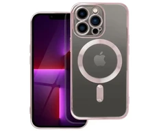 OEM dėklas, skirtas iPhone 13 PRO, Electro Mag dėklas, suderinamas su MagSafe, auksinis-rose