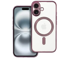 OEM dėklas, skirtas iPhone 16, Electro Mag dėklas, suderinamas su MagSafe violetine