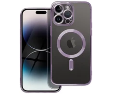 Oem Originalus „iPhone 14 PRO MAX“ dėklas, suderinamas su „MagSafe“ violetine elektromagnetine plokšte.