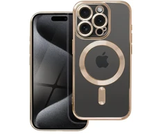 OEM dėklas, skirtas iPhone 15 PRO, Electro Mag dėklas, suderinamas su MagSafe auksiniu dangteliu