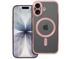 OEM dėklas, skirtas iPhone 17, Electro Mag dėklas, suderinamas su MagSafe, auksinis-rose
