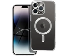 OEM dėklas, skirtas iPhone 14 PRO MAX, Electro Mag dėklas, suderinamas su MagSafe sidabrinis
