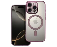 OEM dėklas, skirtas iPhone 16 PRO, Electro Mag dėklas, suderinamas su MagSafe violetine