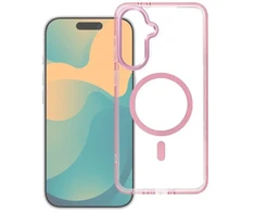 Oem Dėklas na Samsung A37 Frame Cleear Hybrid Mag Cover suderinamas su MagSafe pudra rožine