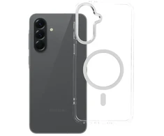 Oem Dėklas na Samsung A56 Frame Clear Hybrid Mag Cover suderinamas su MagSafe skaidriu