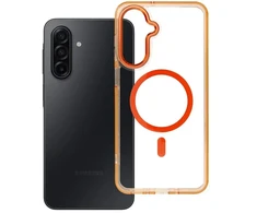 Oem Dėklas na Samsung A17 / A18 Frame Clear Hybrid Mag Cover zgodny su MagSafe oranžinė