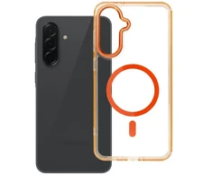 Oem Dėklas na Samsung A36 Frame Clear Hybrid Mag Cover zgodny su MagSafe oranžinė