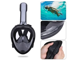 Oem Full Face Diving Mask for Snorkeling S M juodas
