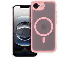 Dėklas Oem Case for iPhone 16e (SE 4 2025) / 17e Full Matte Mag Cover compatible with MagSafe light pink