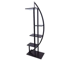Besk Bikuvalt Gėlių stovas 4-vietis 50x30x150cm juodas