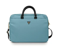 Guess Nylon Triangle Logo bag for a 16" laptop - mėlynas
