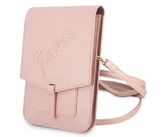Dėklas Guess Rankinė GUWBRSAVSPI rožinė / rožinė Saffiano Script