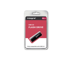 Pendrive Integral Juodas, 128 GB (INFD128GBBK3.0)