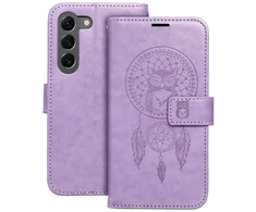 Oem MEZZO Book dėklas skirtas Samsung Galaxy S23 dreamcatcher violetinės spalvos
