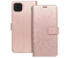 Forcell Oem MEZZO Book dėklas skirtas Samsung Galaxy A22 5G mandala rožinio aukso spalvos