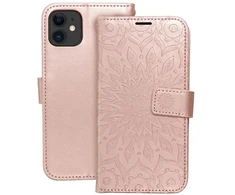 Forcell OEM atverčiamas dėklas iPhone 11 telefonui Mezzo Book mandala rožių auksinis