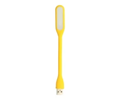 Topt Mini LED Lamp Silicone USB Geltona