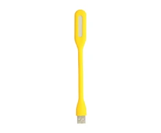 Topt Mini LED Lamp Silicone USB Geltona
