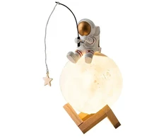 Oem Moon stalinė lempa / drėkintuvas ASTRONAUT sėdimas Art Deco (modelis 5) AFSH