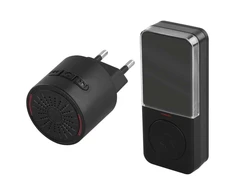 10 melodijų belaidis skambutis su mygtuku Emos IP44/230V/150m