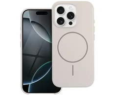 OEM dėklas, skirtas „iPhone 16 PRO Premium Glossy Mag Cover“, suderinamas su „MagSafe“ ir kameros valdymo mygtukais. Baltas.