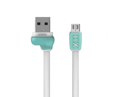 Oem REMAX Kabelis Running Shoe RC-112m – USB į Micro USB – 1 metras baltos spalvos