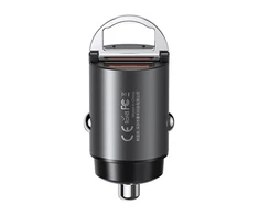 Automobilinis įkroviklis REMAX RCC110 Mini 30W USB + USB-C, greitas: Spalva - Juoda