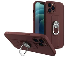 Hurtel Ring silikoninis dėklas skirtas iPhone 11 Pro Max, rudas