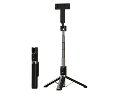 Oem Topt Asmenukių lazda – su atjungiamu bluetooth nuotoliniu valdymu ir trikoju – P90 juodos spalvos
