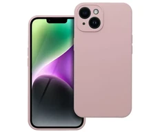 OEM dėklas, skirtas iPhone 14 silikoniniam 2 mm dėklui (apsaugai nuo kameros), rausvos spalvos