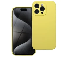 OEM dėklas, skirtas iPhone 15 PRO MAX silikoniniam 2 mm dėklui (apsaugai nuo kameros), geltonas