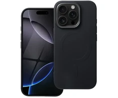 OEM dėklas, skirtas „iPhone 16 PRO“ silikoniniam „Mag“ dėklui, suderinamas su „MagSafe“ (didelė skylė), juodas