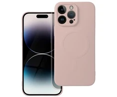 OEM dėklas, skirtas „iPhone 14 PRO MAX“ silikoniniam „MagSafe“ dėklui (apsauginis fotoaparatas), rožinis