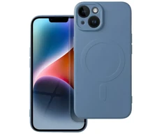 OEM dėklas, skirtas „iPhone 14“ silikoniniam „Mag“ dėklui, suderinamas su „MagSafe“ (fotoaparato apsauga) mėlynas