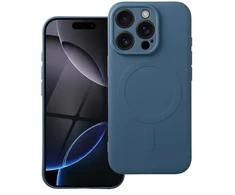OEM dėklas, skirtas „iPhone 16 PRO“ silikoniniam „Mag“ dėklui, suderinamas su „MagSafe“ (fotoaparato apsauga) mėlynas