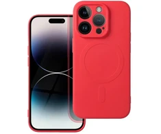 Oem Dėklas Silicone Mag Cover (MagSafe) skirtas iPhone 14 Pro raudonas