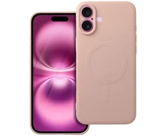 OEM dėklas, skirtas „iPhone 16 PLUS“ silikoniniam „Mag“ dėklui, suderinamas su „MagSafe“ (apsauga nuo kameros), rožinis
