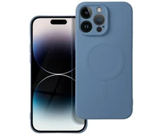 OEM dėklas, skirtas „iPhone 14 PRO MAX“ silikoniniam „Mag“ dėklui, suderinamas su „MagSafe“ (fotoaparato apsauga) mėlynas
