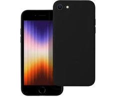 OEM dėklas, skirtas iPhone 7 / 8 / SE 2020 / SE 2022, silikoninis Mag dėklas, suderinamas su MagSafe (fotoaparato apsauga), juodas