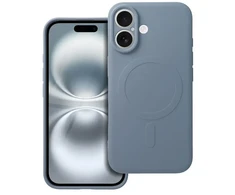 OEM dėklas, skirtas „iPhone 16“ silikoniniam „Mag“ dėklui, suderinamas su „MagSafe“ (fotoaparato apsauga), šviesus mėlynas