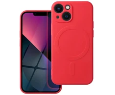 Oem Originalus „iPhone 13 MINI“ silikoninis dėklas, suderinamas su „MagSafe“ (fotoaparato apsauga), raudonas