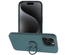 OEM dėklas iPhone 15 PRO MAX silikoniniam žiedui žalias
